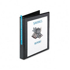 3-ring view binder, 1 capacity, 11 X8-1/2 , black, sol
