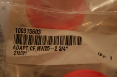 Conflat adapter, cf flange adapter, conflat to nw-25 