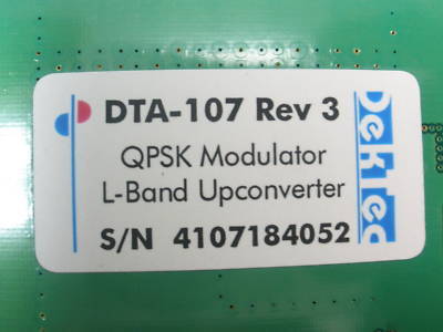 Dektec dta-107 dvb-s modulator :950- 2150 mhz-pre-owned