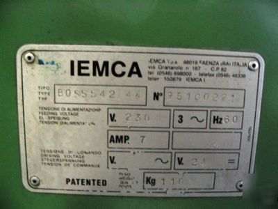 Iemca boss 542 cnc magazine-type bar loader