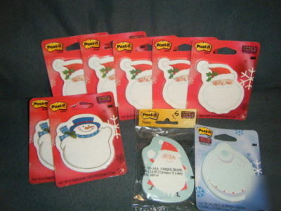 Lot of santa and snowman post-its + bonus