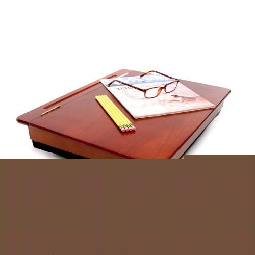 New old school lap desk mahogany wood 