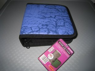 40 pcs cd vcd dvd wallet case holder bag brown map