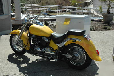 Ice cream truck, motorcycle side car,frozen treat sales