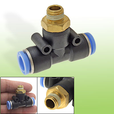 12 x 9.5MM tee quick push in one touch t tube fittings