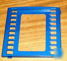 4 plastic cd holders, bright colors, desk size