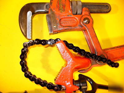Ridgid compound pipe wrench plumbing tools contractor