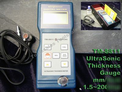 8811 metal pvc glass ultrasonic thickness meter gauge
