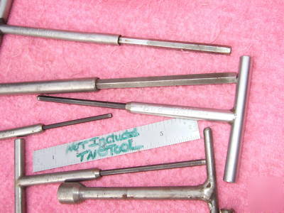 Allen t-handle set 6 old moore machinist toolmaker wow 