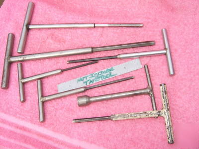 Allen t-handle set 6 old moore machinist toolmaker wow 