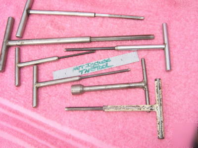 Allen t-handle set 6 old moore machinist toolmaker wow 
