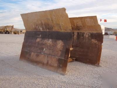 Cat scraper 631D ejector push plate dirt mover hauler 