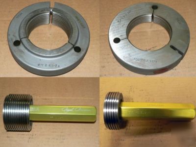 M77 x 4.0 inspection gage set ring & plug go nogo regal