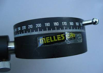 Melles griot rotating optical holder polarizing filter