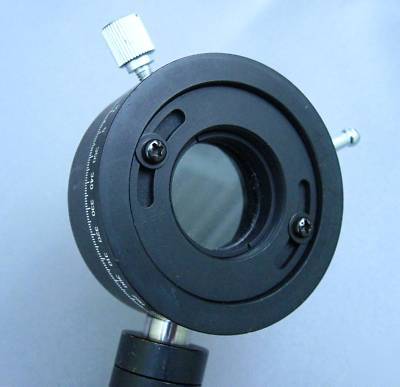 Melles griot rotating optical holder polarizing filter