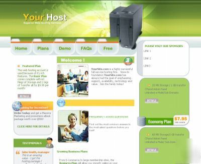 100% unmetered reseller hosting w/ domain & flash site