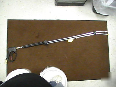 Left handed variable pressure wand, washer, washers