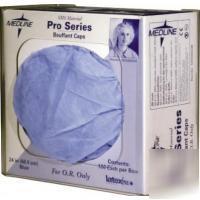 Medline bouffant cap, blue - box of 100