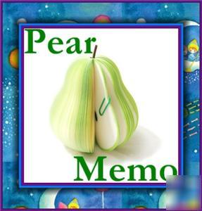Pear note pad scratchpad post-it paper desk memo 9934