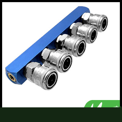 New 5 pass air hose quick coupler aadapter connector