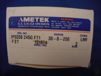 New ametek ips-200 24SG FT1 pressure switch 30-0-200 