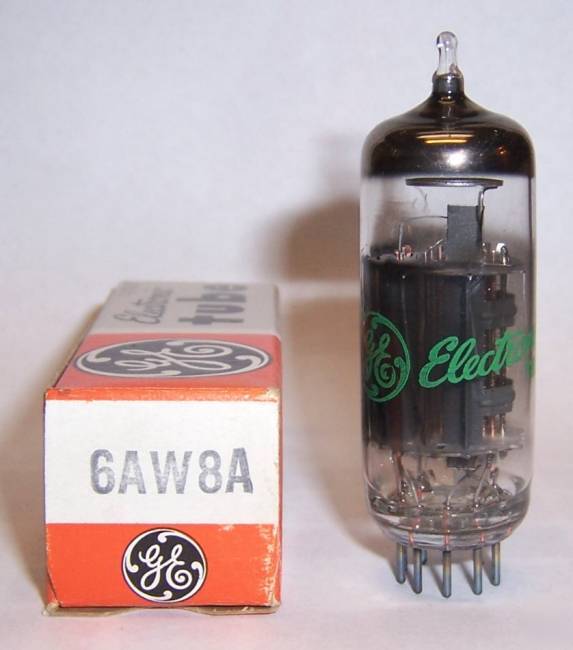 New in box ge 6AW8A ham radio tubes - 6AW8