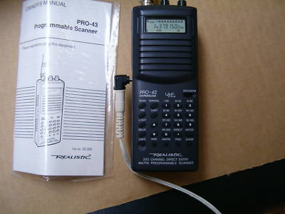 Realistic (radio shack) 20-300 pro-43 handheld scanner