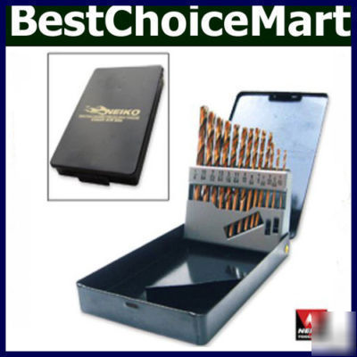 13 pc cobalt drill bits neiko tools