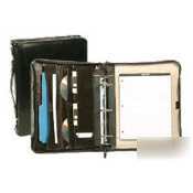 Bond street leather zippered portfolio |541060BLK