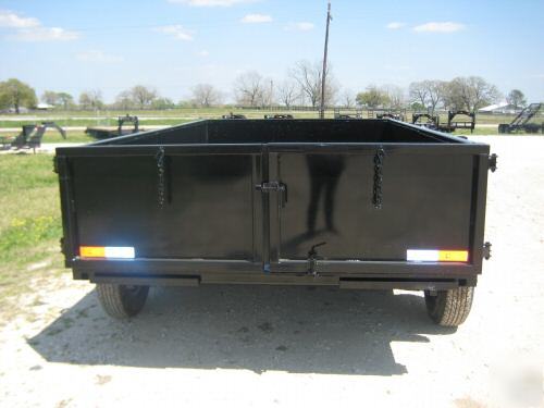 New 2010 7'X14' texas pride dump trailer 14K gvwr