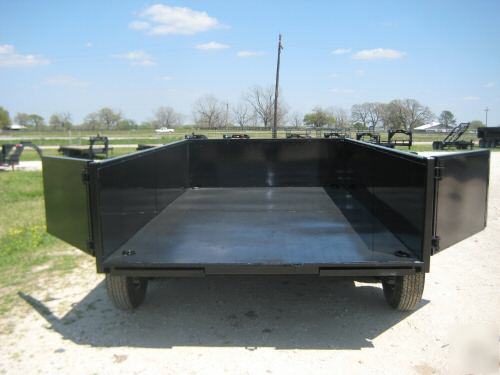 New 2010 7'X14' texas pride dump trailer 14K gvwr