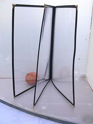 New menu cover, 8.5X14 triple fold, 30PCS, book style 