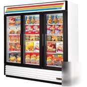 New true glass door freezer - 72 FT3 - gdm-72F