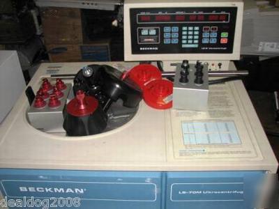 Beckman model L8-m ultra centrifuge with rotors