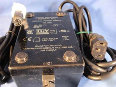 Corometrics medical systems WSL112M 6 pin din plug 