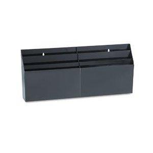 New rubbermaid optimizers six-pocket organizer black 