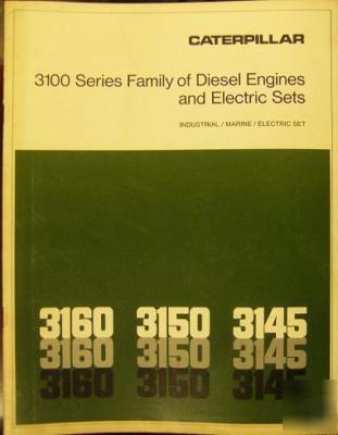 Caterpillar 3160, 3150, 3145 engine, generator brochure