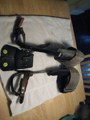 Buckingham steel climbing gaffs 9403T excellent cond