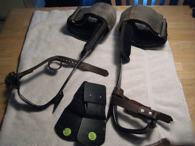 Buckingham steel climbing gaffs 9403T excellent cond