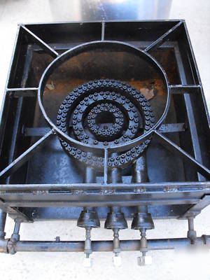 Cooking pots stainles huge lot of 3 with burners 