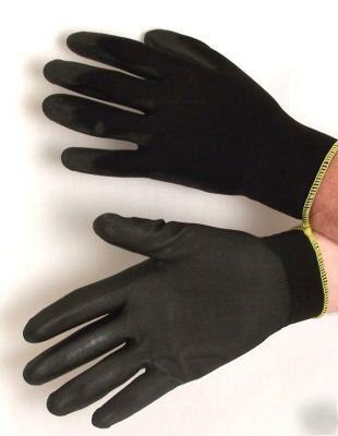 144 prs pu coated nylon shell work gloves 19807 small