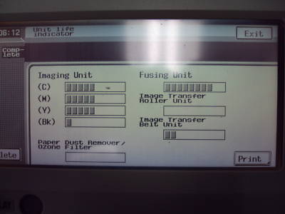 Konica minolta 8031 color copier printer internet fax 