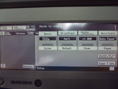 Konica minolta 8031 color copier printer internet fax 