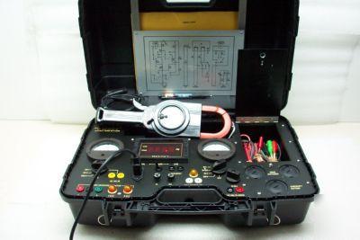 Q.v.s. 1180 400HZ electric power tester w/ manual