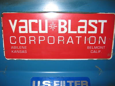 Vacu blast mk-111-p 2 pos. abrasive blasting cabinet
