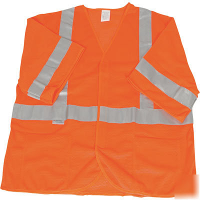 X-treme class 3 high-viz mesh vest orange, large
