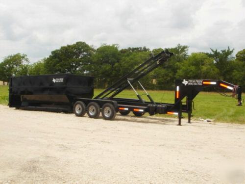 2010 texas pride 7X16 roll off dump trailer 21K gvwr