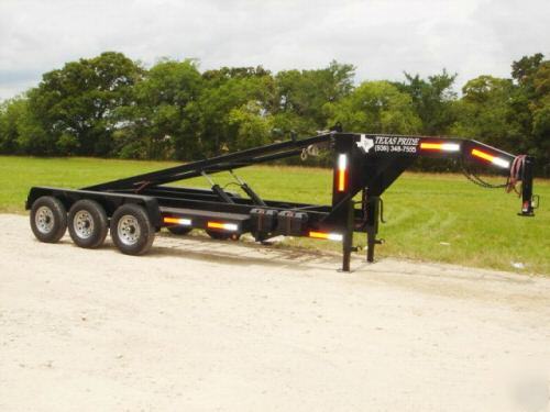 2010 texas pride 7X16 roll off dump trailer 21K gvwr