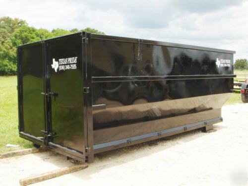 2010 texas pride 7X16 roll off dump trailer 21K gvwr
