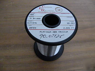 Platinum/iridium 20% .002